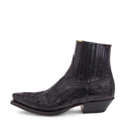 Western Embroidered Leather Cowboy Boots for Men & Women – Genuine Premium Leather Construction with Classic Stitching