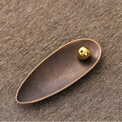 Zircon Incense Holder - Durable Copper, Adjustable Angle