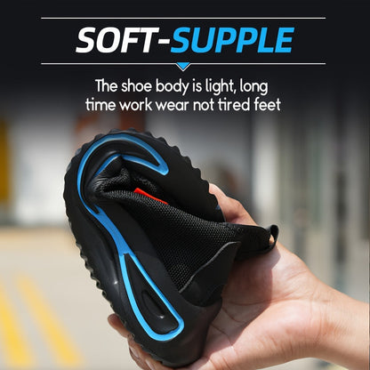 Steel Toe Work Sneakers for Men – Lightweight Breathable Safety Shoes with Puncture Protection for Jobsite & Outdoor Use