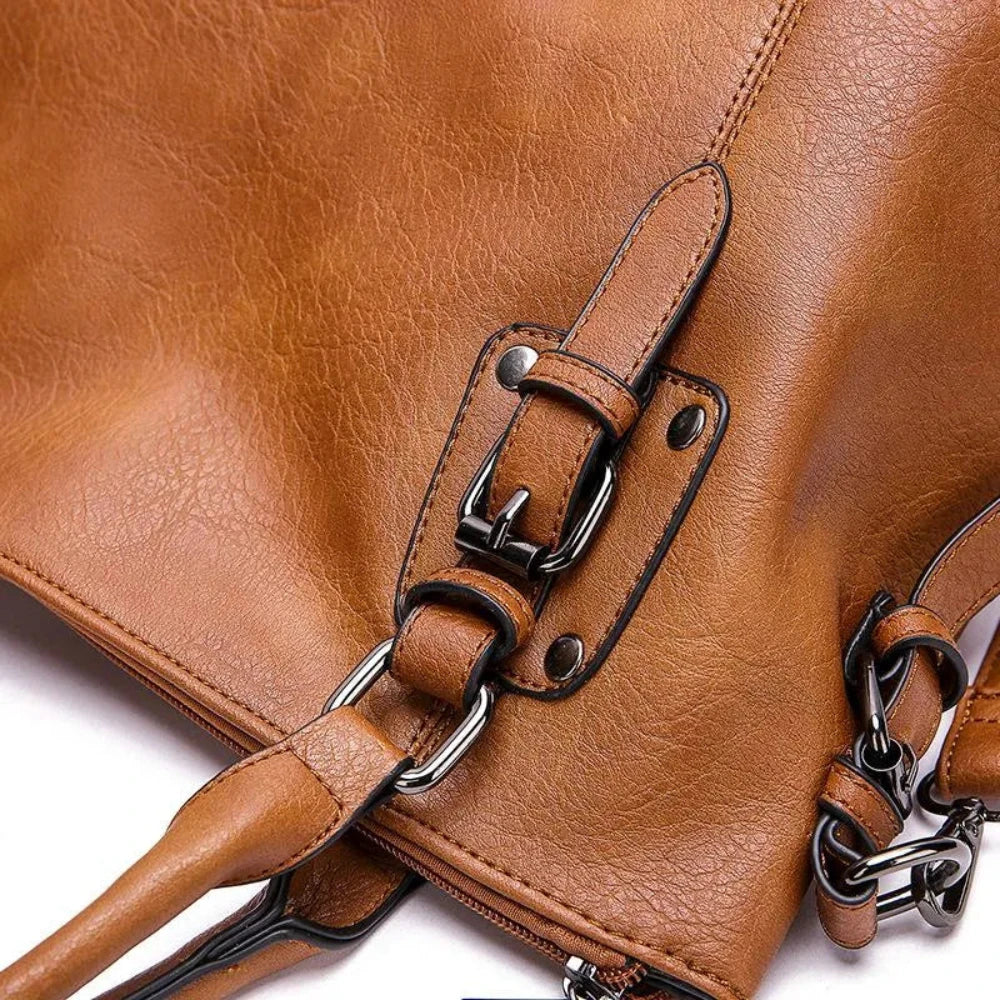 Genuine Leather Crossbody Purse with Adjustable Strap for Women | Compact Flap Shoulder Bag with Magnetic Closure for Everyday Use