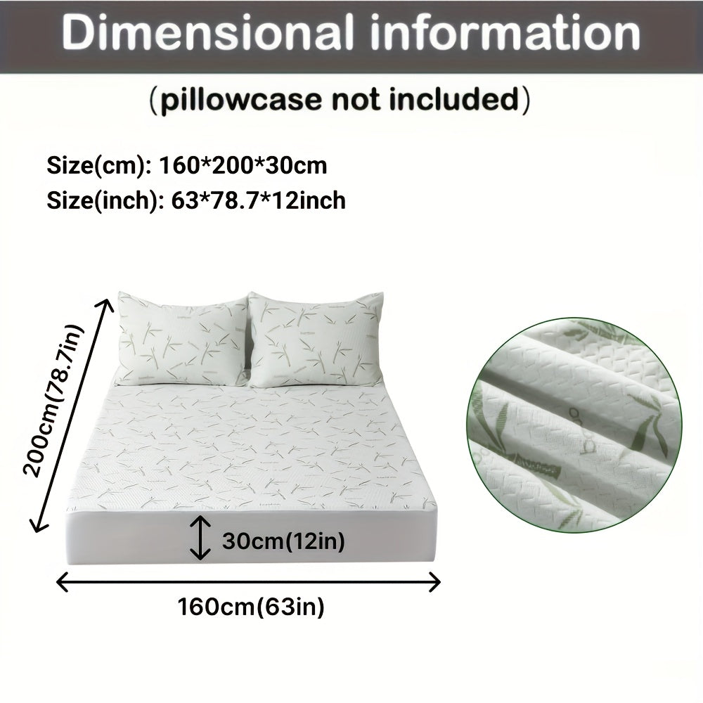 Cooling Bamboo Mattress Topper with 3D Airflow Layer for Temperature Regulation and Pressure Relief