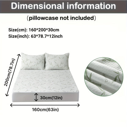 Cooling Bamboo Mattress Topper with 3D Airflow Layer for Temperature Regulation and Pressure Relief
