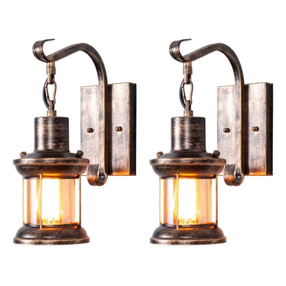 Industrial Metal Wall Sconce E27 Socket for Bedroom Living Room Hallway | Vintage Pipe Fixture Hardwired Indoor Lighting