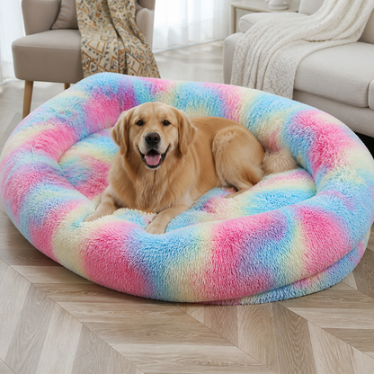 Cama ortopédica y lavable de piel sintética para humanos tipo perro Ortekor (funda desmontable)
