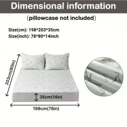 Cooling Bamboo Mattress Topper with 3D Airflow Layer for Temperature Regulation and Pressure Relief