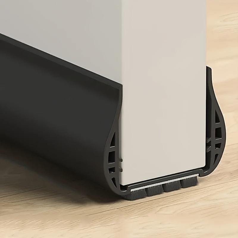 Door Draft Blocker Adjustable Under Door Seal Strip for 1.4-2.2 Inch Thick Doors Insulated Foam Noise Reducer Energy Saver Indoor Outdoor
