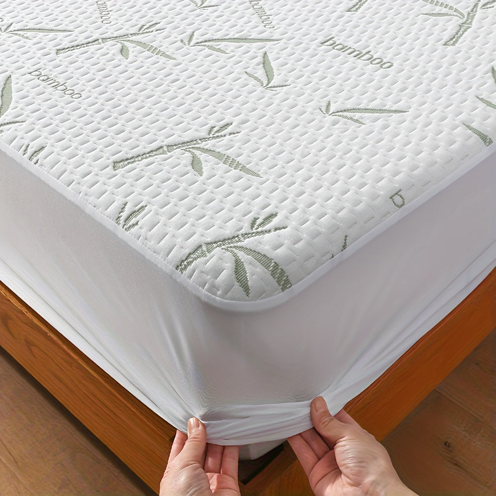 Cooling Bamboo Mattress Topper with 3D Airflow Layer for Temperature Regulation and Pressure Relief