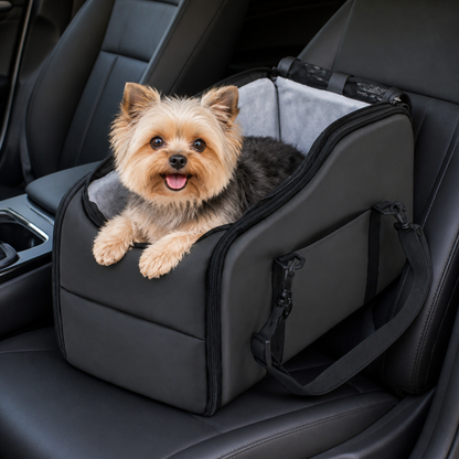 Ortekor Safety Leash & Adjustable Dog Car Seat (Up to 12 lb)
