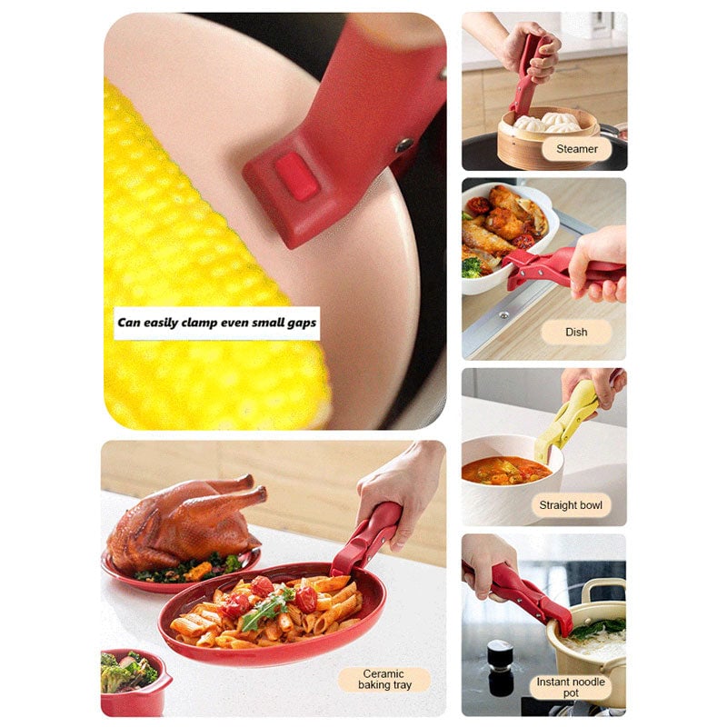 Pinza GripGuard - Soporte para cuencos - Estilo cocina - Agarre antiquemaduras