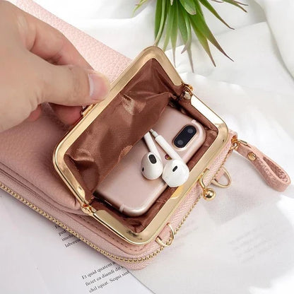 Crossbody Phone Bag Detachable Strap & Card Slots
