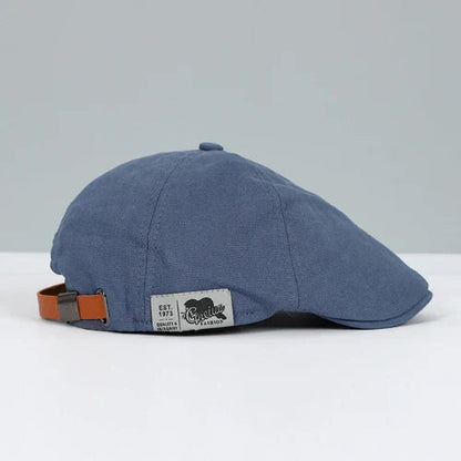 Men's Beret Cap with Adjustable Fit – Lightweight Breathable Flat Hat for Year-Round Wear in Black Red Blue Yellow Beige
