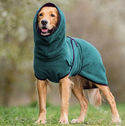 Pet Drying Robe Adjustable Microfiber Towel for Dogs Cats After Bath Grooming Quick-Dry Coat Small to Large Breeds Home Travel