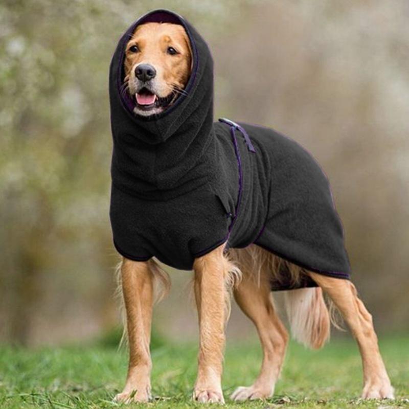 Pet Drying Robe Adjustable Microfiber Towel for Dogs Cats After Bath Grooming Quick-Dry Coat Small to Large Breeds Home Travel