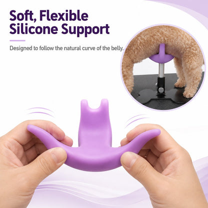 Ortekor Adjustable Dog Grooming Support Stand for Small Dogs – Helps Reduce Sitting During Trimming, Brushing & Drying