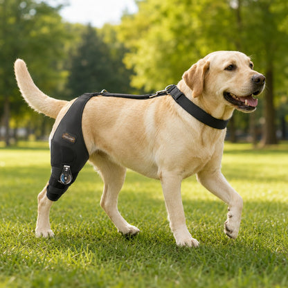 Ortekor Adjustable Hinged Dog Knee Brace for Daily Walks - Rear Leg Support for Unsteady Steps
