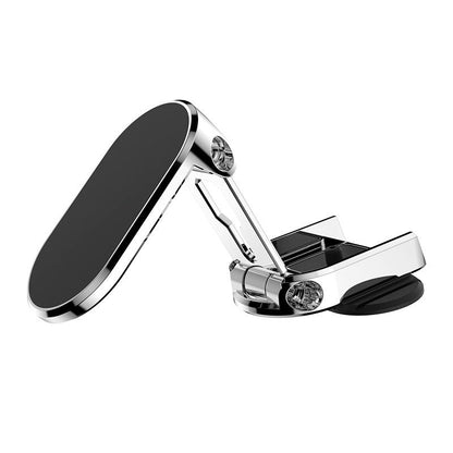 Dashboard Cell Phone Mount with Strong Magnet for Hands-Free Navigation in Any Vehicle Silver Black 360° Rotation Grip