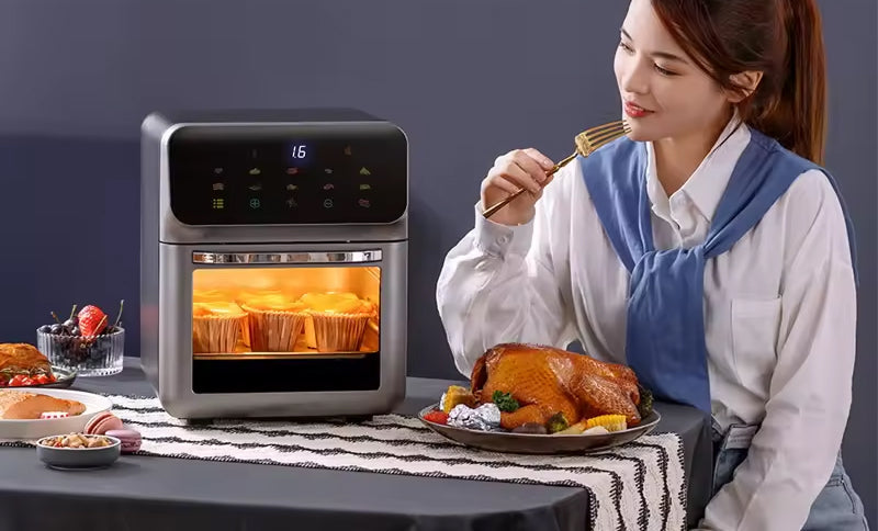 10-Quart Digital Air Fryer Oven with 18 Presets – Family-Size Countertop Cooker for Healthier Frying, Roasting & Baking