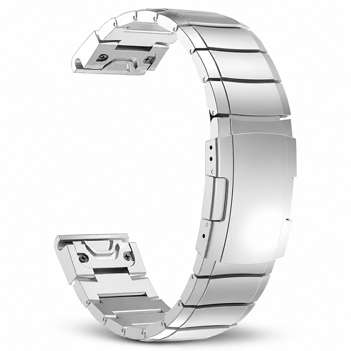 Premium Titanium Watch Band for Garmin Fenix 9 – Metal Link Bracelet with Tool-Free QuickFit Connection – 22mm & 26mm Options for 47mm /