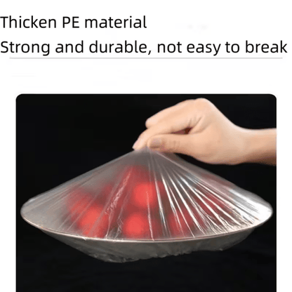Stretchy Food Storage Covers for Plates & Bowls – 1000-Pack Disposable PE Lids for Kitchen, Fridge & Meal Prep