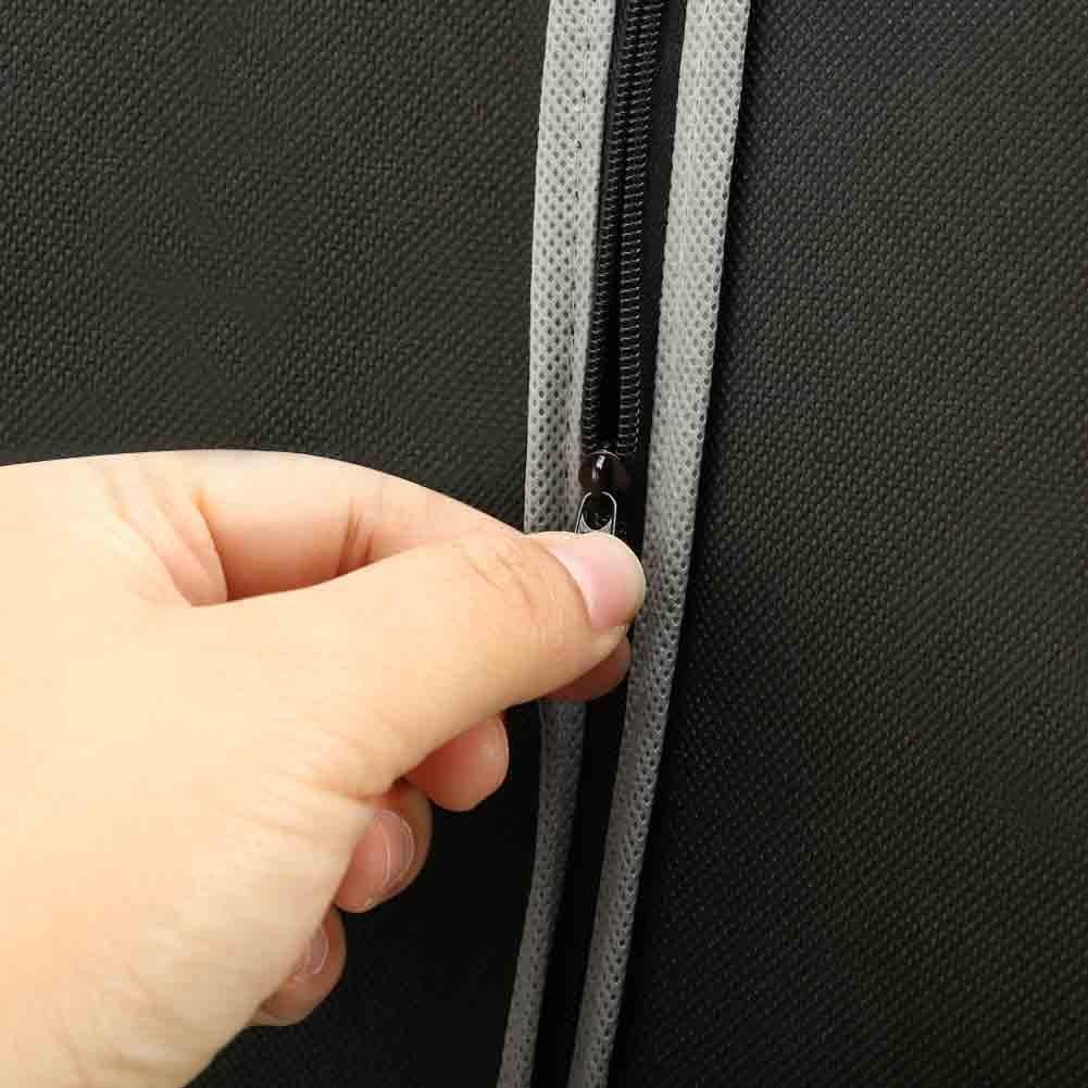 Suit and Dress Protector Bags with Clear Window Panel – Set of 10 Hanging Storage Covers – Zippered Wardrobe Organizers for Closet and Trave