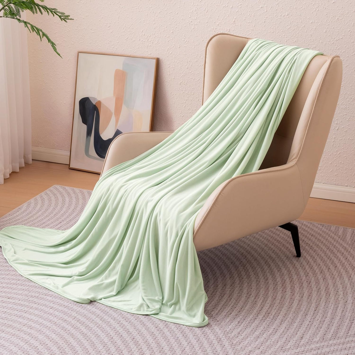 Comodidad refrescante | Manta ligera reversible para personas calurosas | Manta fina y suave para cama y sofá