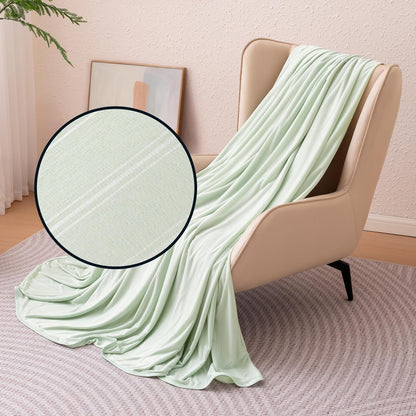Comodidad refrescante | Manta ligera reversible para personas calurosas | Manta fina y suave para cama y sofá