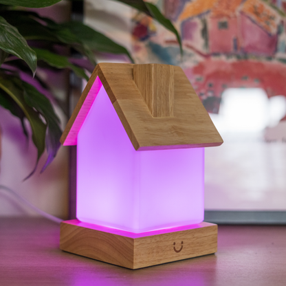 Lámpara de la amistad LuvLink | Lámpara táctil para larga distancia con diseño elegante y sincronización de color | Regalo único para conectar