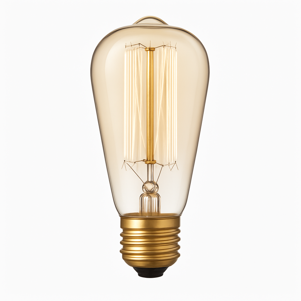 E27 Filament Incandescent Bulb 40W Warm White Glass Vintage Edison Style for Pendant Fixtures Dining Room Bedroom Cafe Restaurant Ambient De
