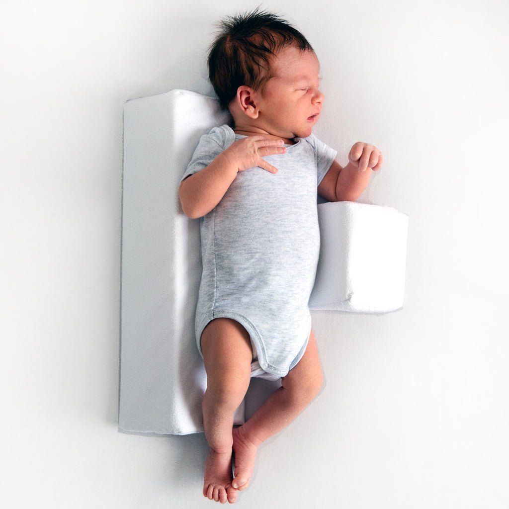 Infant Sleep Positioner Wedge for Safe Back Sleeping | Breathable Foam Body Support Cushion for Newborns | Crib Safety Bolster for Babies