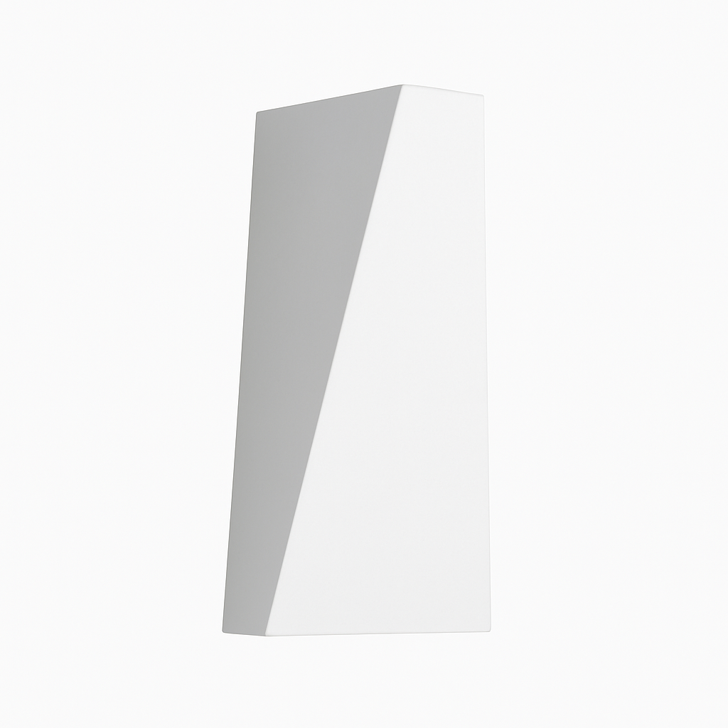 Modern Cube Wall Sconce with Integrated LED Light for Bedroom, Patio & Garden | Contemporary Metal Fixture in Black or White