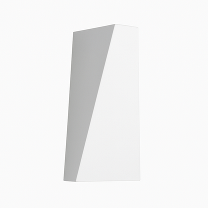 Modern Cube Wall Sconce with Integrated LED Light for Bedroom, Patio & Garden | Contemporary Metal Fixture in Black or White
