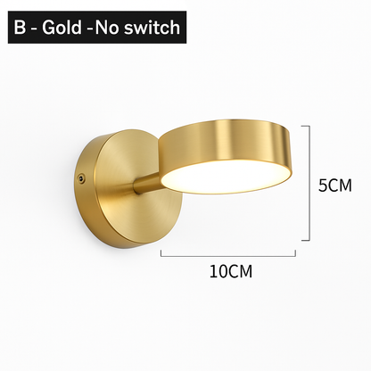 Contemporary Dual-Direction LED Wall Sconce for Bedroom Hallway Reading Nook Accent Lighting