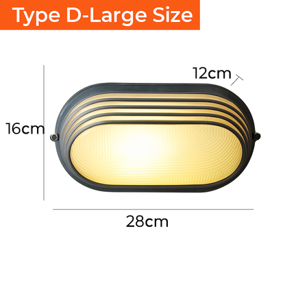 Outdoor Sconce Fixture Silver Ribbed Frosted Glass Up Down Light E27 Socket Weatherproof Porch Entryway Patio Balcony Exterior Lighting for