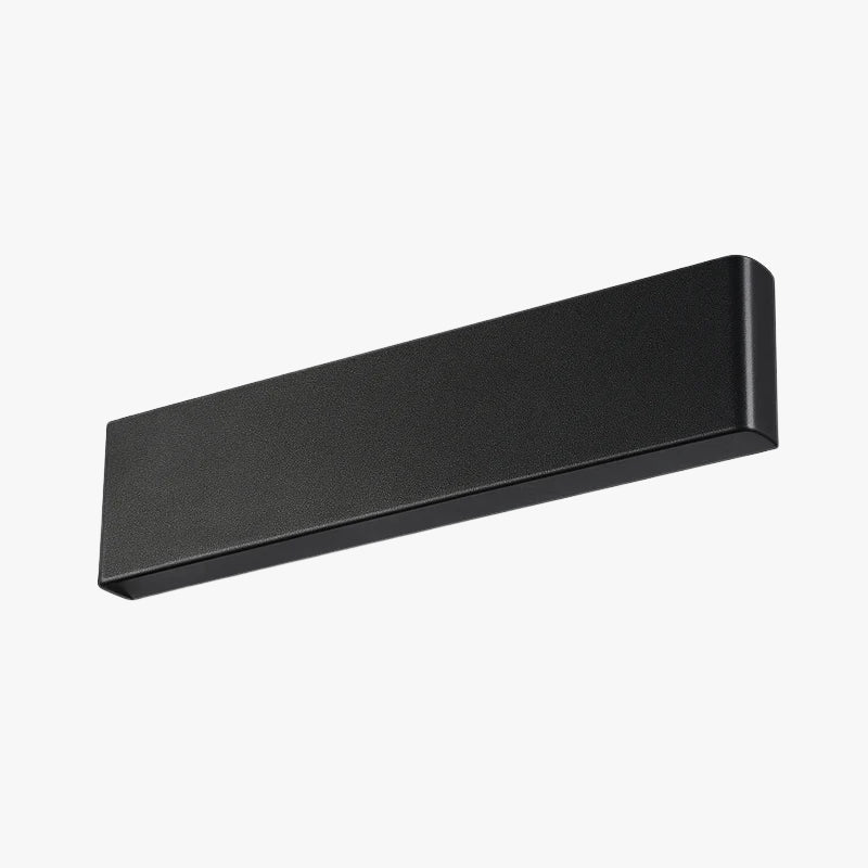 Modern Linear LED Wall Sconce Aluminum Up Down Light Fixture for Bedroom Living Room Hallway Bathroom Black White Chrome Accent Lighting