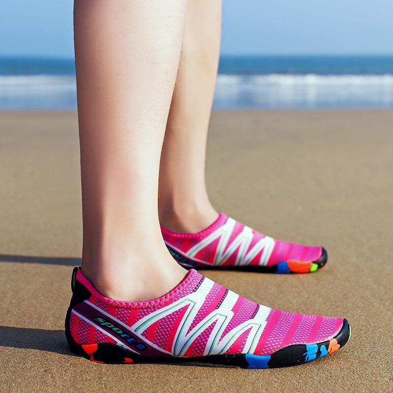 Quick-Dry Water Shoes for Swimming, Beach & Water Sports | Lightweight Aqua Socks with Drainage Holes & Anti-Slip Sole | Barefoot Wet