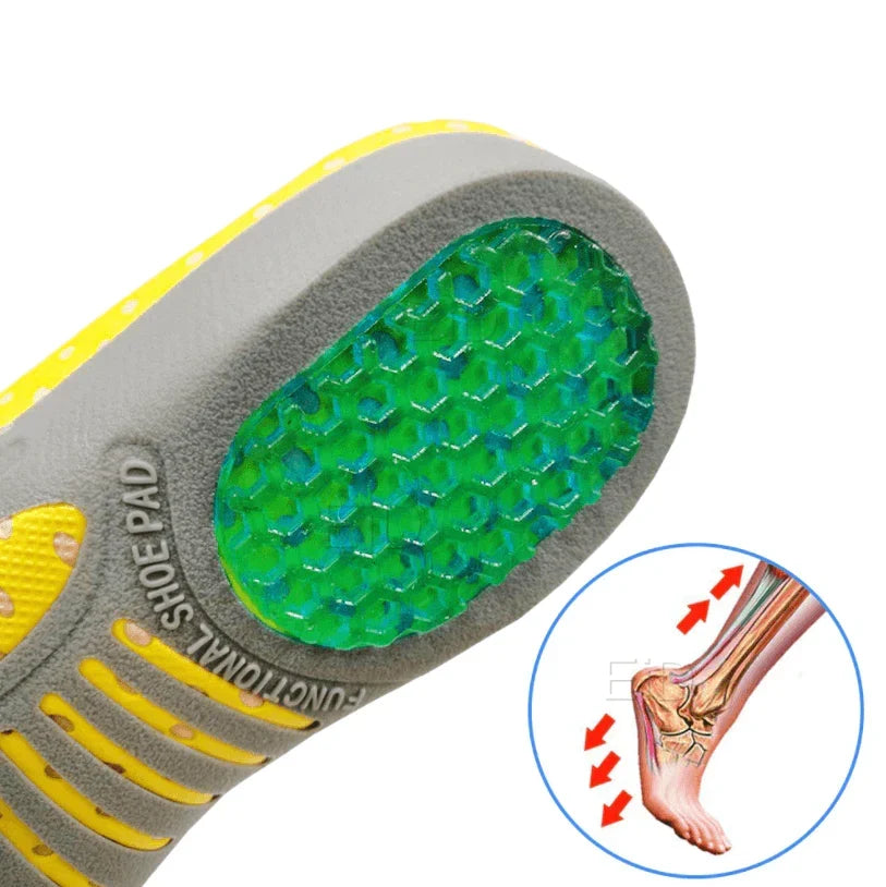 Orthopedic Gel Insoles with Arch Support for Plantar Fasciitis Relief