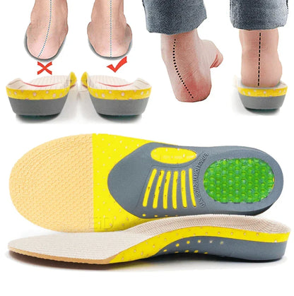 Orthopedic Gel Insoles with Arch Support for Plantar Fasciitis Relief
