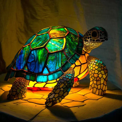 Decorative Animal Night Light Handcrafted Glass Sculpture Table Accent 12 in Tall for Bedroom Living Room Nightstand Decor 20 Wildlife