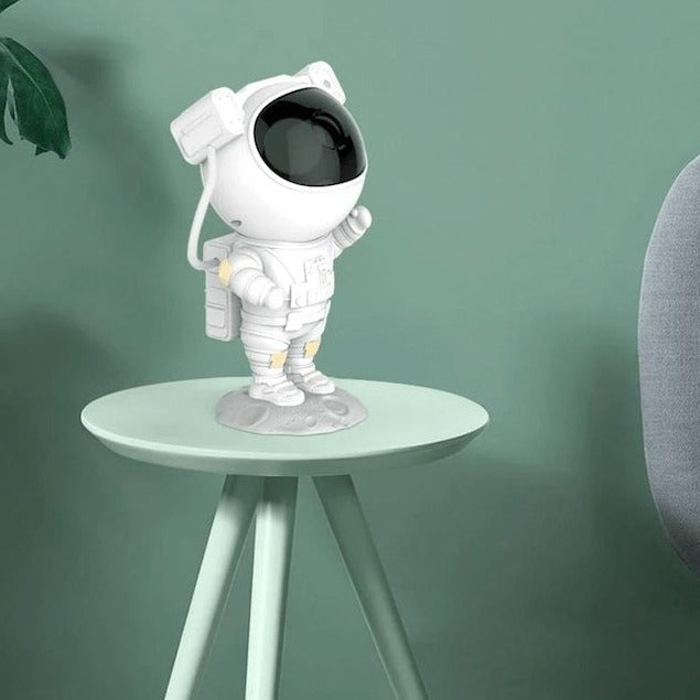 Proyector de estrellas de astronauta, luz nocturna LED con control remoto, 8 modos de color, cabeza giratoria, alimentación por USB, para dormitorio, guardería, decoración espacial y niños