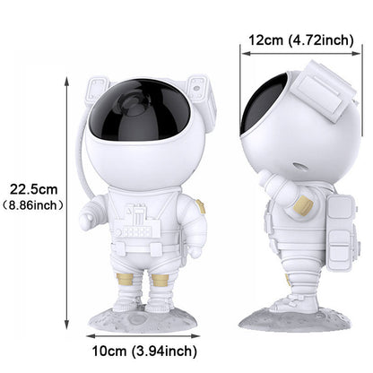 Proyector de estrellas de astronauta, luz nocturna LED con control remoto, 8 modos de color, cabeza giratoria, alimentación por USB, para dormitorio, guardería, decoración espacial y niños