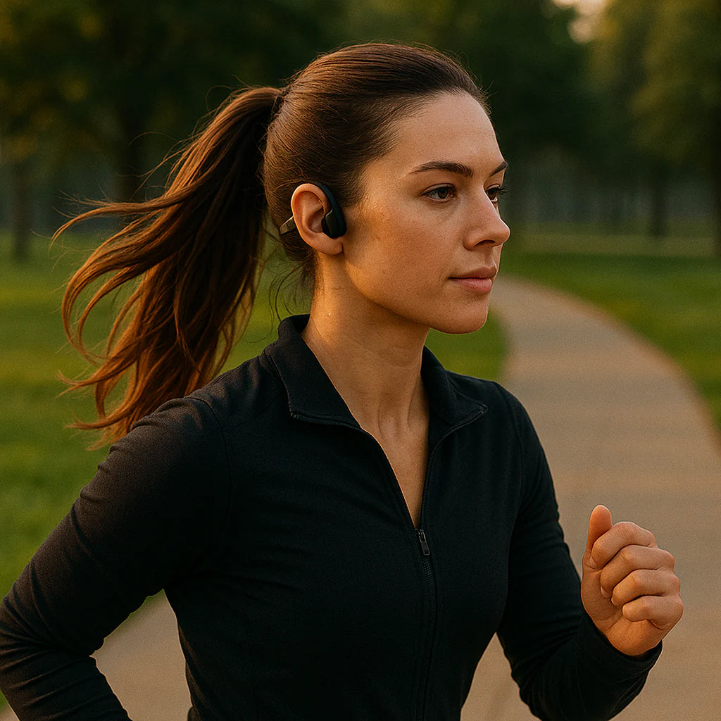 Open-Ear Bone Conduction Wireless Headphones – Lightweight Sport Earphones with 13-Hour Battery, IPX5 Water Resistant for Running, Cycling