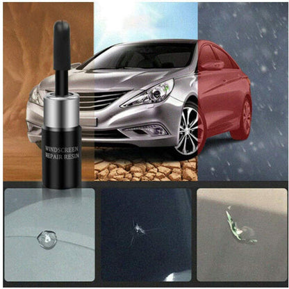 Windshield Chip Repair Kit – DIY Glass Crack Filler Resin for Cars, Trucks & SUVs – Stops Spread of Bulls-Eye & Star Breaks