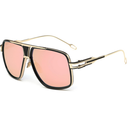 Men's Aviator Sunglasses UV400 Shielding Metal Frames Outdoor Eyewear for Driving Beach Vacation Daily Wear Gold Gray Blue Purple Gradient