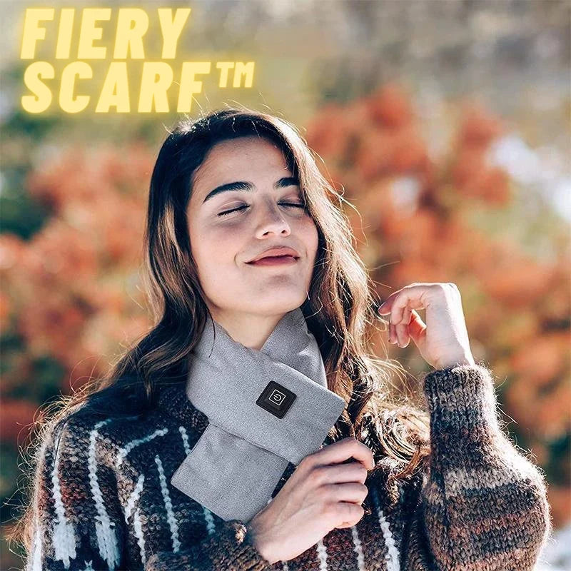 Heated Scarf Fleece USB-Powered 3 Heat Settings