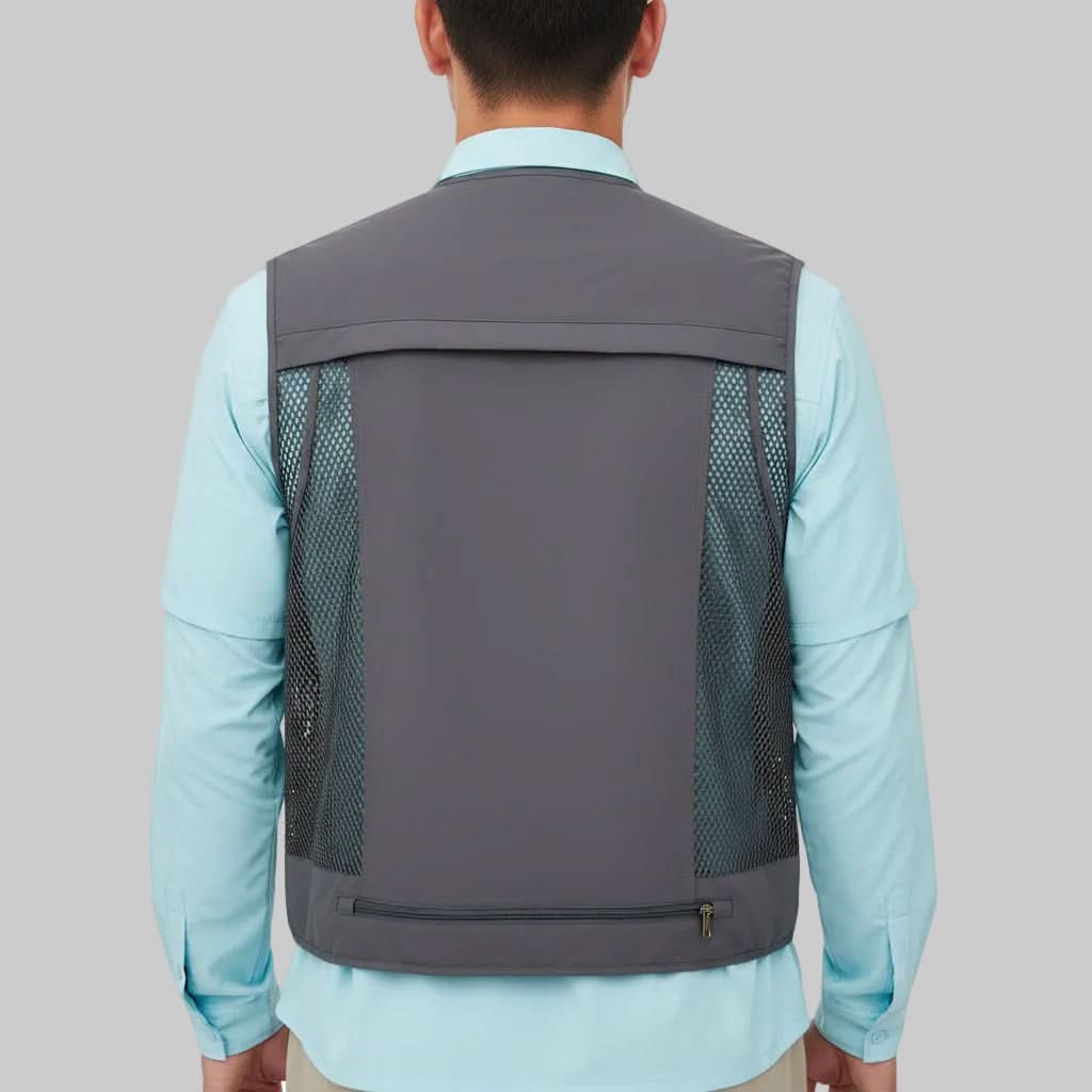 POCKETNEST – Casual Outdoor Vest with Secure Zipper Pockets