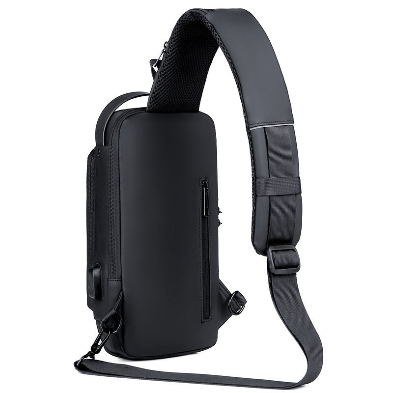 Compact Sling Bag with Combination Lock for Men and Women Crossbody Security Chest Pack for Travel Commute Outdoors