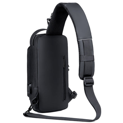 Compact Sling Bag with Combination Lock for Men and Women Crossbody Security Chest Pack for Travel Commute Outdoors