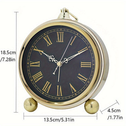 Timeless European-Style Silent Desk Clock for Peaceful Spaces