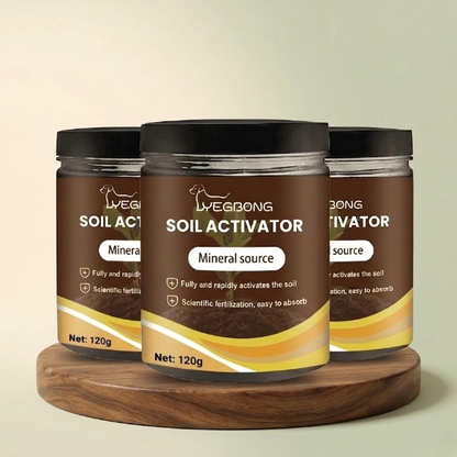 Water-Soluble Soil Activator for Houseplants, Vegetables & Gardens – pH Balancing Plant Food Concentrate 3-Pack