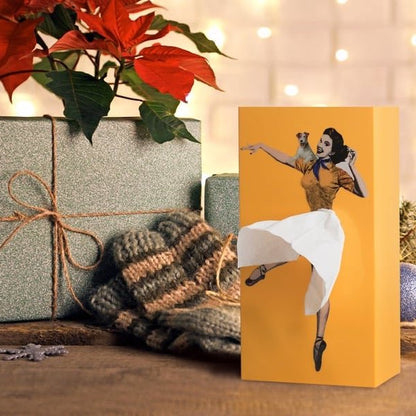 TissuDance Tissue Box Cover - Playful Plastic Design for Home Decor
